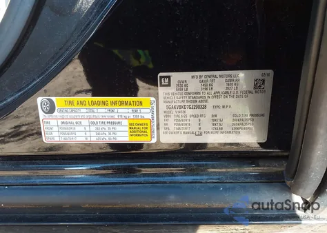 2016 Buick Enclave Leather z USA, uszkodzony, nr VIN 5GAKVBKD7GJ290328